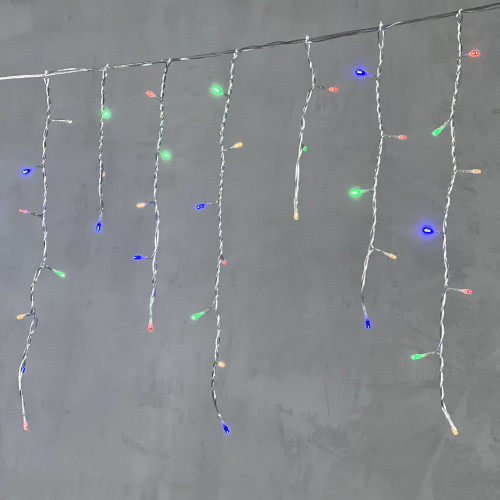 Светодиодная бахрома 3,1*0,5 м., 150 разноцветных LED ламп, прозрачный провод ПВХ, LTC (PIL150-10-2M) в Санкт-Петербурге