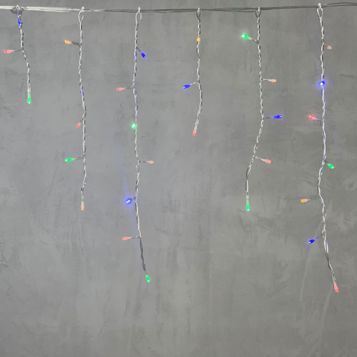 Светодиодная бахрома 3,1*0,5 м., 150 разноцветных LED ламп, прозрачный провод ПВХ, LTC (PIL150-10-2M) в Санкт-Петербурге