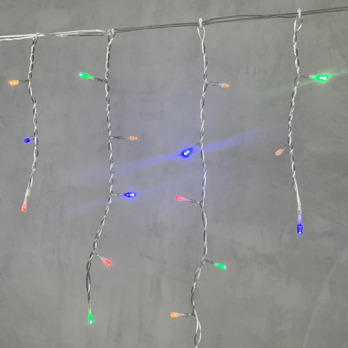 Светодиодная бахрома 3,1*0,5 м., 150 разноцветных LED ламп, прозрачный провод ПВХ, LTC (PIL150-10-2M) в Санкт-Петербурге