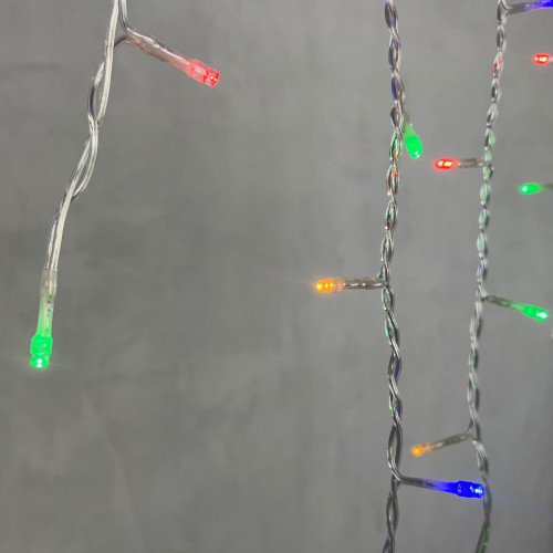 Светодиодная бахрома 3,1*0,5 м., 150 разноцветных LED ламп, прозрачный провод ПВХ, LTC (PIL150-10-2M) в Санкт-Петербурге