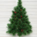 Искусственная сосна Роскошная настенная 120 см., Леска, ЕлкиТорг (68120)