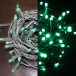 Светодиодная нить на цветном проводе 10 м., 24V, 100 зеленых LED ламп, зеленый провод, Rich LED (RL-S10C-24V-RG/G) 