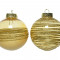 Набор пластиковых шаров Золотая Нить 80  мм., золотой, 12 шт., Kaemingk (025759) 