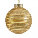 Набор пластиковых шаров Золотая Нить 80  мм., золотой, 12 шт., Kaemingk (025759) 