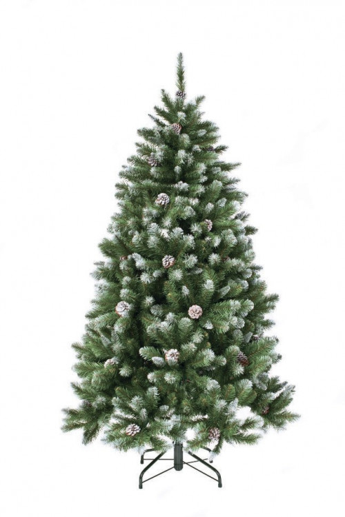 Елка Императрица заснеженная с шишками 215 см., мягкая хвоя, Triumph Tree (73541)