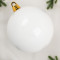 Шар пластиковый глянцевый 300 мм., белый, ЕлкиТорг (150708)