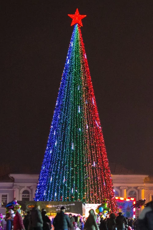 Комплект освещения Хамелеон RGB для елей высотой 15 м., 26 шт.*15 м., Green Trees (Ham15)