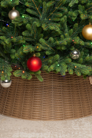 Корзина под елку Премиум Царская Лоза 65*48*30 см., разборная, чайное дерево, ЕлкиТорг (65-221)