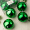 Набор пластиковых шаров Глория 100 мм., зеленый глянцевый, 4 шт., ЕлкиТорг (150428)