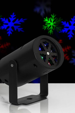 Проектор Снежинки и Игрушки, 2 картриджа, свечение мульти, 220 В., Luazon Lighting (2354071)