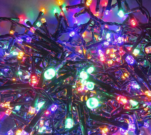Светодиодная гирлянда для елки 230 см., 800 разноцветных LED лампочек, СТАТИЧЕСКОЕ свечение, длина 16 м. Triumph Tree (463874)