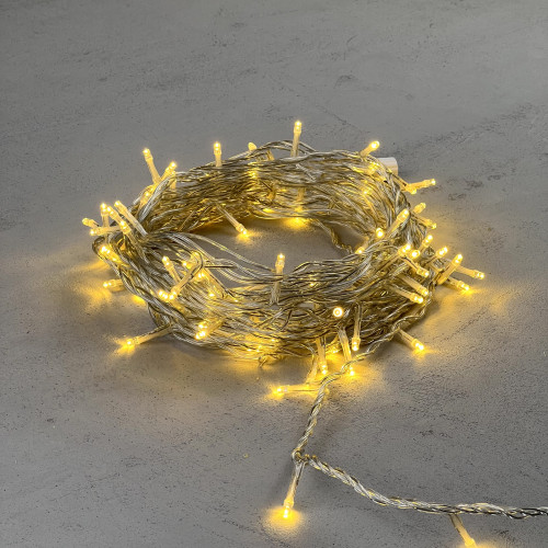 Светодиодная нить 100 шампань LED ламп, 10 м., 24В., прозрачный провод ПВХ, Beauty Led (PST100-10-1CH)