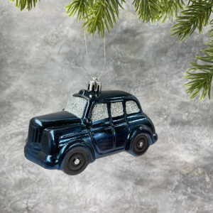 Елочное украшение Ретро авто синий, пластик, 12 см., 1 шт., Christmas DeLuxe (87773)