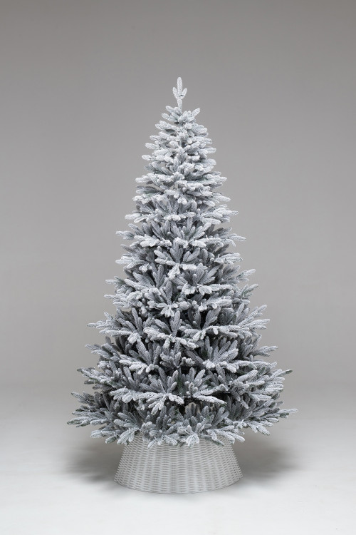 Искусственная елка Хеймдалль заснеженная 180 см., 100% литая хвоя, с холодными Led лампами, ЕлкиТорг (236180)