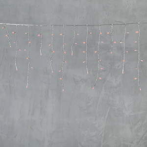 Светодиодная бахрома 3,1*0,5 м., 150 красных LED ламп, прозрачный провод ПВХ, LTC (PIL150-10-2R)