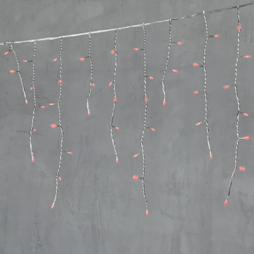 Светодиодная бахрома 3,1*0,5 м., 150 красных LED ламп, прозрачный провод ПВХ, LTC (PIL150-10-2R) в Санкт-Петербурге