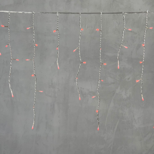 Светодиодная бахрома 3,1*0,5 м., 150 красных LED ламп, прозрачный провод ПВХ, LTC (PIL150-10-2R) в Санкт-Петербурге