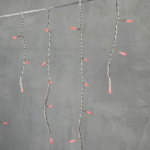 Светодиодная бахрома 3,1*0,5 м., 150 красных LED ламп, прозрачный провод ПВХ, LTC (PIL150-10-2R) в Санкт-Петербурге