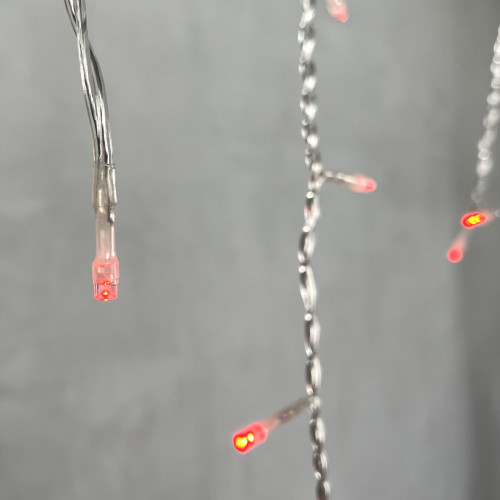 Светодиодная бахрома 3,1*0,5 м., 150 красных LED ламп, прозрачный провод ПВХ, LTC (PIL150-10-2R) в Санкт-Петербурге