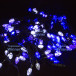 Светодиодная нить Шишки 10 м., 220V, 100 сине-белых LED ламп, черный каучук, соединяемая, Winner (BW.01.7B.100+2,5B)