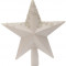 Елочная макушка Звезда белоснежная с декором, пластик, 19 см, KAEMINGK (029012)