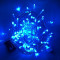 Светодиодная нить с мерцанием 10 м., 220V, 100 синих LED ламп, прозрачный ПВХ провод, Rich LED (RL-S10CF-220V-T/B)