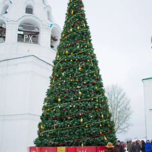 Уличная сосна Уральская зеленая 30 м., каркасная, Леска, Green Trees (GT30URLES)