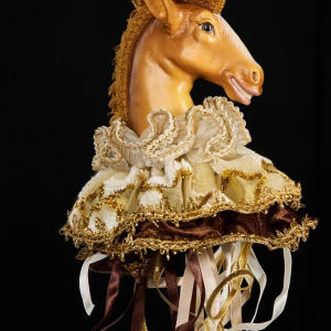 Винтажное украшение Царская лошадь в пачке 19*45 см., коричневый, Christmas DeLuxe (13660)