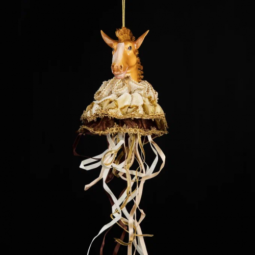 Винтажное украшение Царская лошадь в пачке 19*45 см., коричневый, Christmas DeLuxe (13660) в Санкт-Петербурге