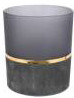 Подсвечник Маренго Клер для чайных свечей 7*7*8 см., серый бархат, Koopman (ABT612170/5)