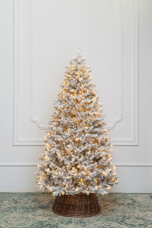 Искусственная елка Алтайская заснеженная 300 см., 885 теплых-белых Led ламп, 100% литая хвоя, ЕлкиТорг (203300) в Санкт-Петербурге