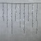 Светодиодная бахрома с колпачком 3,2*0,9 м., 168 белых LED ламп, мерцание, каучуковый черный провод, LTC (LL168BLW-1-2W)