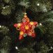 Украшение на елку Звездочка красная 12х12 см. (522616) в Благовещенске