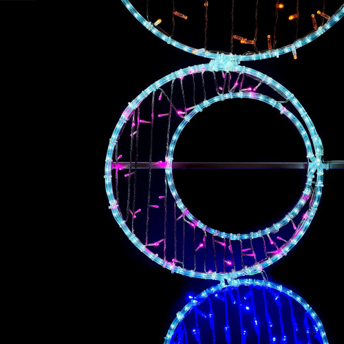 Светодиодная консоль Круги 80*180 см., мульти, LTC (LC-13408)