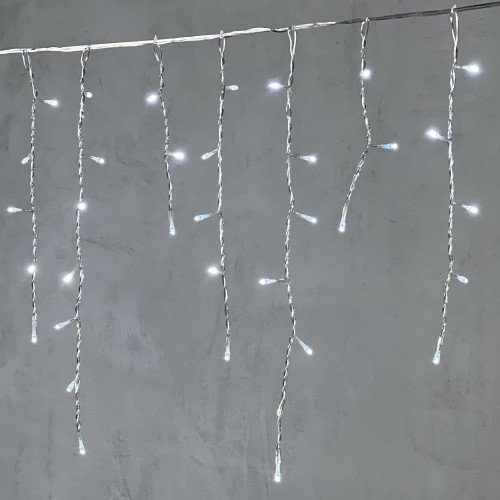 Светодиодная бахрома 3,1*0,5 м., 150 белых LED ламп, прозрачный провод ПВХ, LTC (PIL150-10-2W) в Санкт-Петербурге