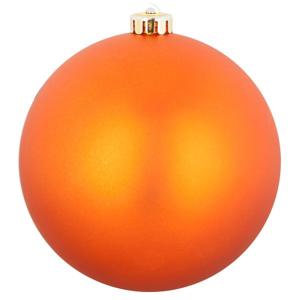 Пластиковый шар 150 мм., оранжевый матовый., 1 шт., Snowmen (ЕК0453) 