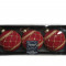 Набор стеклянных шаров Бал Королевы 80 мм., красный, 3 шт., Kaemingk (061894)