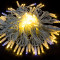Светодиодная нить с мерцающим диодом 10 м., 220V, 100 теплых белых LED ламп, белый каучук, соединяемая, Winner Light (ww.01.7w.100+)
