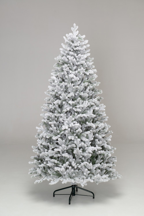 Искусственная елка Алтайская заснеженная 180 см., 330 холодных-белых Led ламп, 100% литая хвоя, ЕлкиТорг (177180) в Санкт-Петербурге