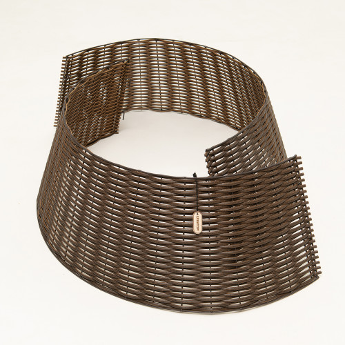 Корзина под елку Премиум Царская Лоза 65*48*30 см., разборная, лесной орех, ЕлкиТорг (65-222)