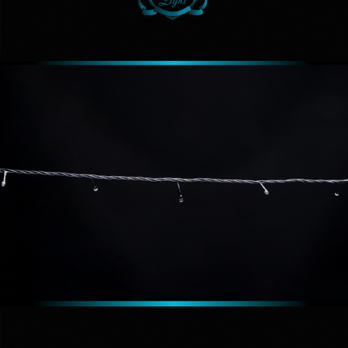 Светодиодная нить с мерцающим диодом 100 м., 1000 теплых белых LED, черный ПВХ, IP 54, соединяемая, Winner (ww.01.6B.1000.F+)