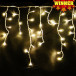 Электрическая гирлянда Бахрома 4м 250led теплый белый с бликами Winner (02.6Т.250WW) в Санкт-Петербурге