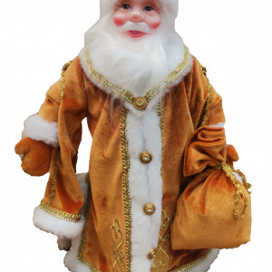 Дед Мороз под елку Царский Золотой 50 см., Коломеев (ДМ-2103)