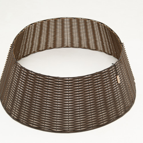 Корзина под елку Премиум Царская Лоза 87 см., разборная, лесной орех, ЕлкиТорг (87-222)