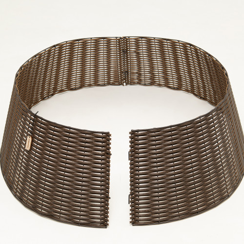 Корзина под елку Премиум Царская Лоза 87 см., разборная, лесной орех, ЕлкиТорг (87-222)