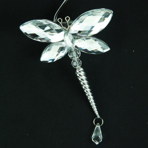 Украшение &quot;Стрекоза&quot; цвет серебро ,12,7 см, (151629)