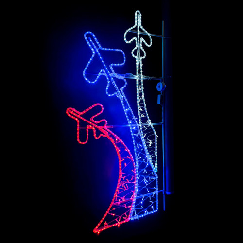 Светодиодная консоль Самолеты 80*180 см, Триколор, LTC (LC-13410)