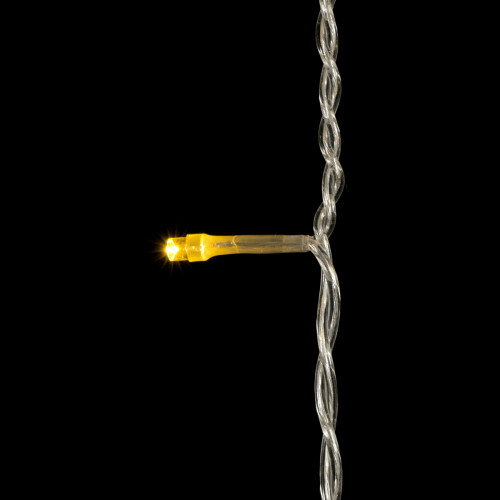 Светодиодная бахрома 3,1*0,5 м., 150 желтых LED ламп, прозрачный провод ПВХ, Beauty led (PIL150-10-2Y)