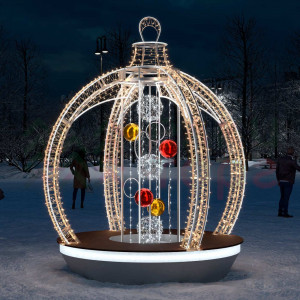 Светодиодная фотозона Шар с подвесками 3.4 м., Conso (OPR-094-0001)