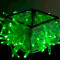 Светодиодная нить 100 зеленых LED ламп, 10 м., 24В, статика, прозрачный провод ПВХ, Teamprof (TPF-S10C-24V-CT/G)
